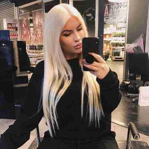 Kundebilde av hair extensions fra LuxusHair