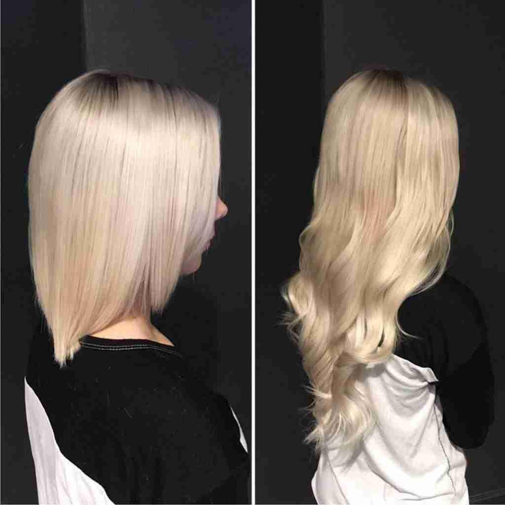 Kundebilde av hair extensions fra LuxusHair