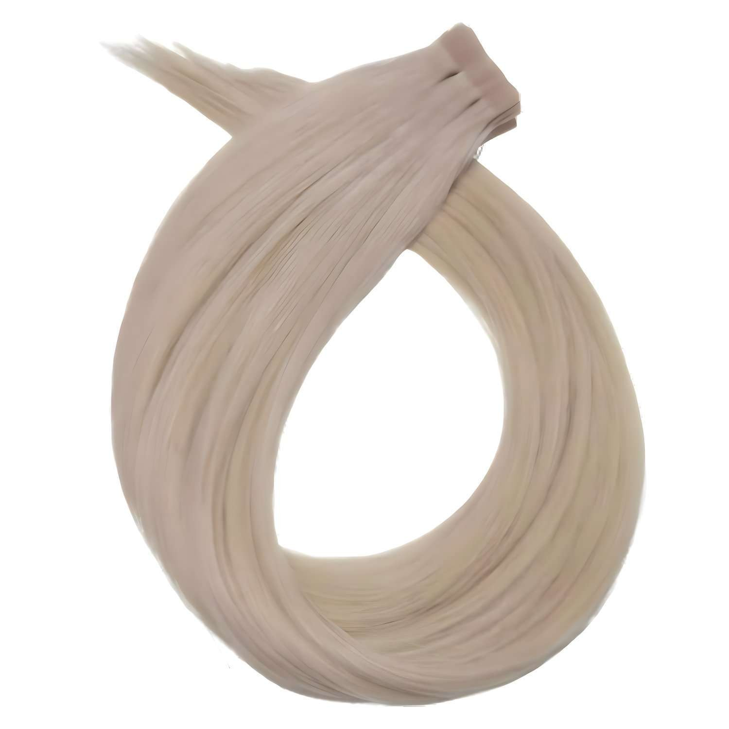 Tape extensions i fargen #100 Lightest Blonde, ekte hår